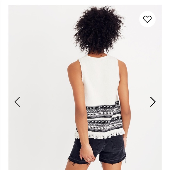 Madewell Villagrove Sweater Tank | Bright Ivory - Picture 3 of 8